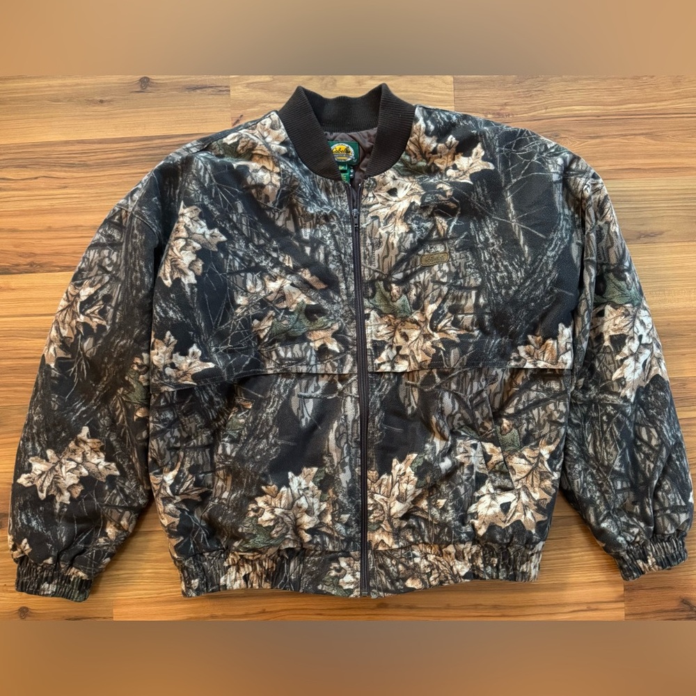 Cabela’s Northern Forest Outfitters Insulated Camo Bomber Jacket XL Hunting